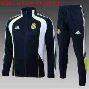 Tute Calcio Bambino Real Madrid 2025 2026 Nero Bianco