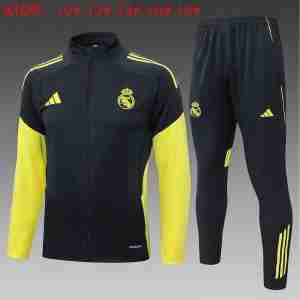 Tute Calcio Bambino Real Madrid 2025 2026 Nero Giallo