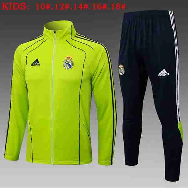 Ninos Chandal Real Madrid 2025-2026 Verde 6 Tute Calcio Bambino Real Madrid 2025 2026 Verde