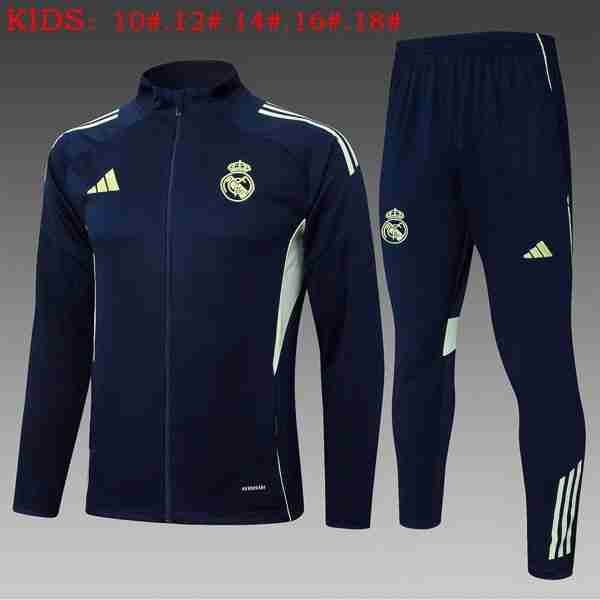 Ninos Chandal Real Madrid 2025-2026 Azul 6 Tute Calcio Bambino Real Madrid 2025 26 Blu