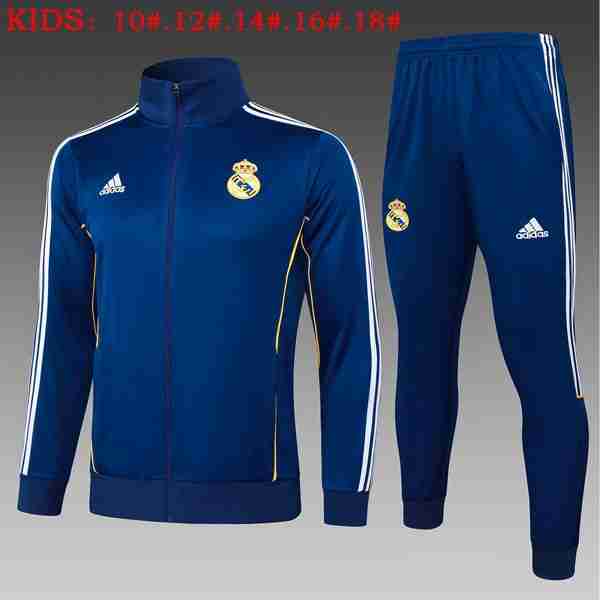 Ninos Chandal Real Madrid 2025-2026 Azul 7 Tute Calcio Bambino Real Madrid 25 26 Blu