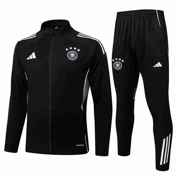 Chandal Alemania 2025-2026 Negro 4 Tute Calcio Bambino Germania 2025 2026 Nero