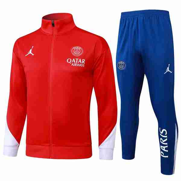 Chandal PSG 2025-2026 Rojo 5 Tute Calcio Paris Saint Germain 2025 2026 Rosso