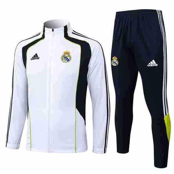 Chandal Real Madrid 2025-2026 Blanco 6 Tute Calcio Real Madrid 2025 2026 Bianco Nero