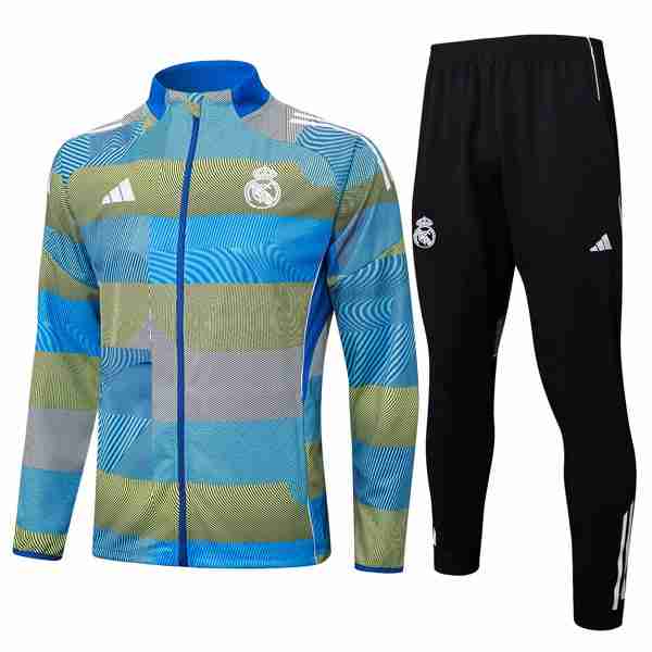 Chandal Real Madrid 2025-2026 Azul 4 Tute Calcio Real Madrid 2025 2026 Blu Grigio
