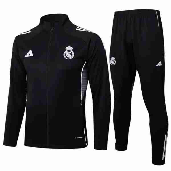 Chandal Real Madrid 2025-2026 Negro 3 Tute Calcio Real Madrid 2025 26 Nero